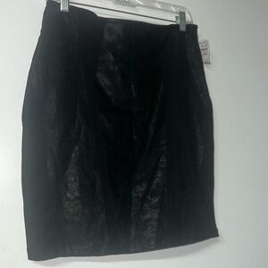 MK2K Women’s Skirt Gray Black Size Large 15” waist  Side Zipper $170 Retail